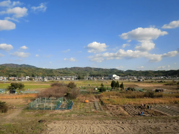 木津川市山城町平尾地区(国道24号より)